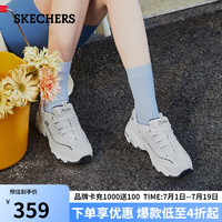 斯凯奇（SKECHERS）春夏女鞋小白熊老爹鞋厚底增高休闲鞋透气运动鞋99999863-WNV