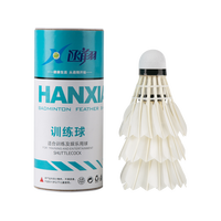 函翔（HANXIANG）羽毛球耐打家用娱乐比赛用球训练装备三个装羽球 羽毛球3只