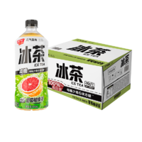 88VIP：元气森林 冰茶减糖葡萄柚冰绿茶900ml*12 瓶整箱