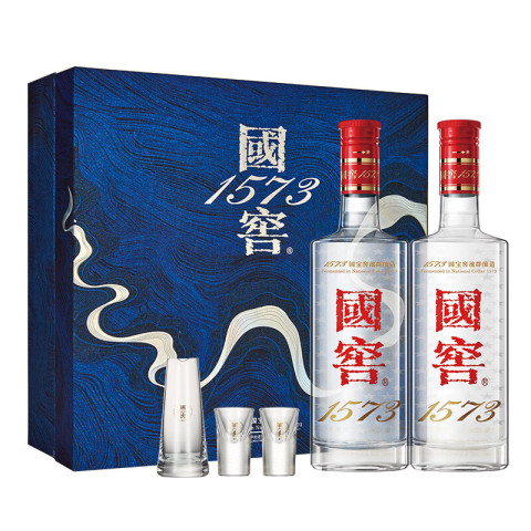 中国酒 白酒 五粮液 500ml 52度＆国窖1573 500ml 38度