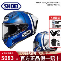 SHOEI摩托车头盔X15机车全盔高清防雾广角通风骑行越野盔 A. MARQUEZ73 V2 TC-2 XXL（63CM-64CM）