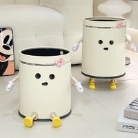 梅子坊 垃圾桶家用客厅厨房卫生桶可爱大号大容量卫生间厕所纸篓个性创意