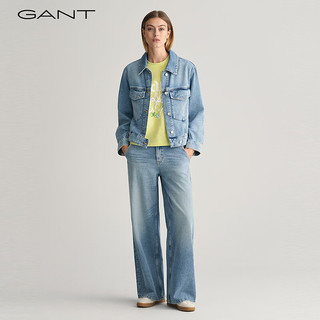 GANT甘特2024春季女装字母印花T恤|844200907 110-白色 M