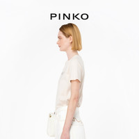 【季末精选】PINKO 2024春夏刺绣圆领T恤101752A1NW