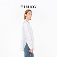 【季末精选】PINKO 2024夏季男友风白衬衫103195A1PX