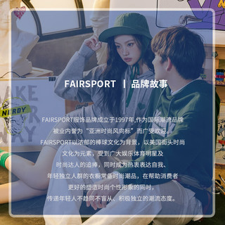 FAIR SPORT官方品牌连帽卫衣男春秋季新款潮牌长袖情侣帽衫打底衫宽松上衣服