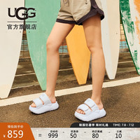 UGG夏季女士纯色厚底露趾拖鞋 1152689 CRRN|洋流蓝色 40