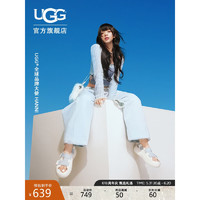 UGG【明星同款】夏季女士厚底束带凉鞋 1152686 WHT白色 36