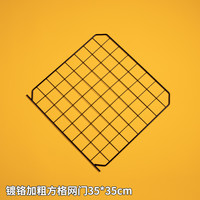 宠乐侠兔笼魔片宠物笼铁网围栏小宠笼子荷兰猪刺猬豚鼠侏儒兔鸟笼子 镀铬加粗方格网门 无规格