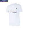 VICTOR 威克多 胜利羽毛球服短袖T-39005A白色 透气款 XL