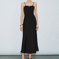 URBAN REVIVO 女士时髦魅力修身显瘦打底针织背心 UWG940208 正黑 XS