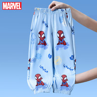 迪士尼男童夏季防蚊裤薄款透气 防晒休闲长裤子HM96556天蓝色 140CM 140CM（身高130-140cm）