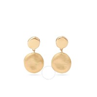 MARCO BICEGO 斋浦尔系列 18K 黄金镌刻抛光双垂耳环