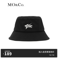 MO&Co.x大孚飞跃合作系列暗格渔夫帽盆帽MBC1HAT001 黑色 F