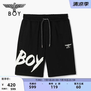 BOY LONDON潮牌裤子男女同款夏季黑色休闲运动短裤N13901 黑色 M