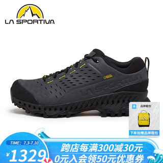 LA SPORTIVA HYRAX GTX户外防水透气徒步登山鞋防滑缓震轻量徒步鞋轻便 碳灰/黄 40