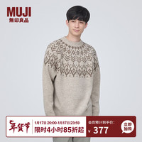 无印良品（無印良品 MUJI）男式 美利奴羊毛 图案