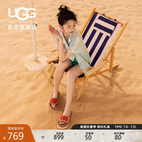 UGG夏季女士厚底字母沙滩凉拖鞋 1110110 CHE|栗色 37 CHE|栗色|经典延续色