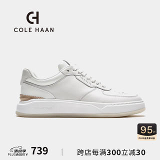 colehaan/歌涵 男士休闲鞋 春夏牛皮革增高舒适轻盈透气小白鞋C34902 白色-C34902 41.5