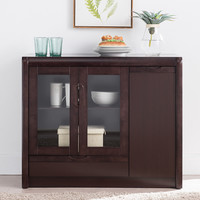 餐边柜实木边框客厅储物柜厨房多功能收纳柜子茶水柜酒柜