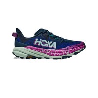 HOKA ONE ONE Speedgoat 6 男子越野跑鞋 1147830 风暴蓝/蓝绿色 宽版 46