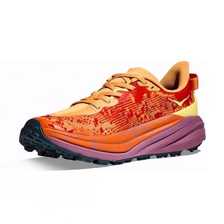 HOKA ONE ONE Speedgoat 6 男子越野跑鞋 1147830 果露橙/紫红色 宽版 46.5