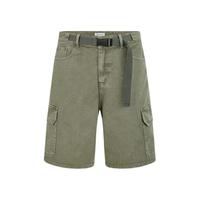 URBAN REVIVO 男士工装风可调节插扣口袋休闲短裤 UML840071 灰绿 34