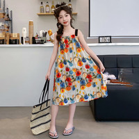 小马宝莉女童2024夏季吊带连衣裙甜美碎花中大童渡假风洋气裙子 2001小碎花 170