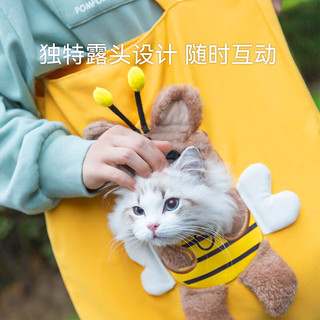 神经猫（shenjingmao）猫包外出便携透气帆布猫咪外出包狗狗宠物背包大容量夏天 小恐龙 特大号（6-12斤狗8-16斤猫）