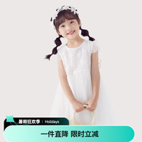 小猪班纳童装夏装新款儿童连衣裙小童女童裙子宝宝连身裙幼童 冰淇淋粉