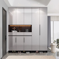 灵雀鞋柜门口入户柜一体靠墙家用 轻奢简约玄关隔断柜子大容量储物柜 下单拍 图仅做展示 改价