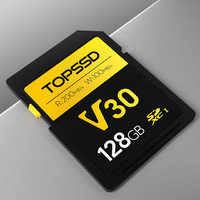 TOPSSD 天硕 128G内存卡V30SD卡佳能富士高速相机内存卡V30存储卡