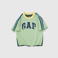 88VIP：Gap 盖璞 男幼童2024夏季新款纯棉恐龙logo撞色短袖T恤儿童装上衣890232