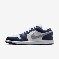 耐克（NIKE）男鞋Air Jordan AJ1白蓝色复古潮流低帮休闲运动篮球鞋553558-141 44