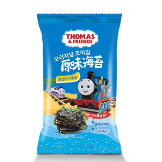 小火车（THOMAS & FRIENDS）休闲儿童宝宝零食DHA藻油原味海苔15g