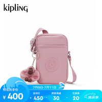 kipling 凯普林 男女款2024秋冬休闲轻便小巧出街迷你包小包斜挎包手机包|TAL 轻柔粉