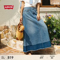 Levi's李维斯24早秋女士牛仔半身长裙001XR-00 蓝色 29