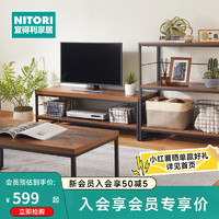 NITORI宜得利家居 家具 收纳柜 卧室客厅电视柜 斯坦恩 深棕