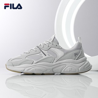 FILA 斐乐男鞋老爹鞋火星鞋复古跑鞋秋季时尚休闲运动鞋 南极灰/雨雾灰F12M232174FAN 40.5