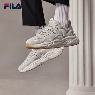 FILA 斐乐男鞋老爹鞋火星鞋复古跑鞋秋季时尚休闲运动鞋 南极灰/雨雾灰F12M232174FAN 42