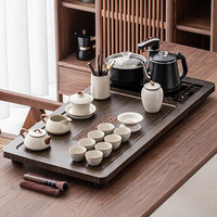 唐丰功夫茶具套装家用整套自动烧水一体茶盘茶杯茶壶办公会客现代茶台 天窗拾忆茶盘+汝窑石瓢套装