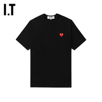 IT CDG PLAY COMME des GARCONS川久保玲爱心logo装饰短袖T恤