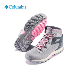 Columbia哥伦比亚户外儿童拒水缓震抓地耐磨旅行野营徒步鞋BY1016 008 灰色 34码 (21cm)