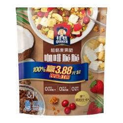 quaker桂格麦果脆咖啡脆脆麦片305g