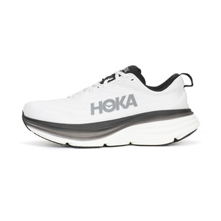 HOKA ONE ONE 男鞋邦代8跑步鞋 网面透气减震运动鞋宽楦新款 白色/黑色(宽版) 7