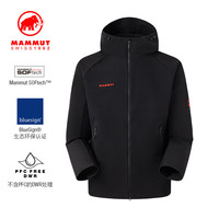 PLUS会员：MAMMUT Macun 2.0男士连帽防风防泼水软壳夹克外套