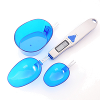 CHANGXIE 长协电子 高精度电子量勺家用勺子秤厨房克重勺面粉食物称重烘焙茶叶辅食 蓝色三勺500g/0.1g