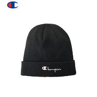 CHAMPION 冠军 帽子毛线帽针织帽运动休闲 H01014 黑色