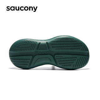 Saucony索康尼摇篮拖鞋男运动拖鞋夏季舒适轻便外穿沙滩拖鞋凉拖男Cradle 绿11 43