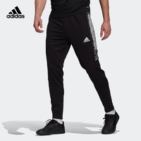 阿迪达斯 （adidas）运动裤男裤夏季足球训练裤子透气休闲裤拉链小脚裤长裤GE5423 GE5423黑色  L